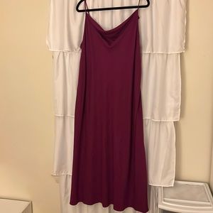Plus Size Cowl Neck Slip Dress